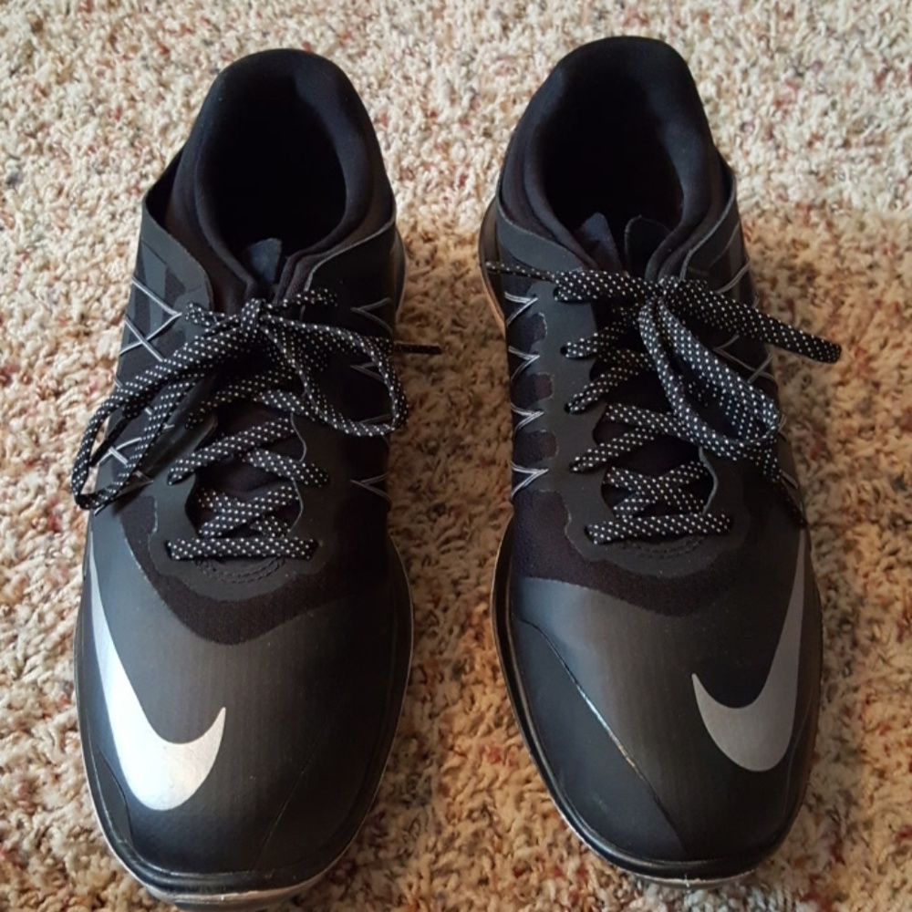 Black Nike Lunarlon Lunarcontrol Womens Golf Shoes Gem